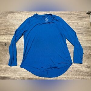 Faded Glory Vibrant Blue Long Sleeve Tee